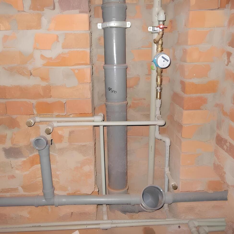 Процесс замены стояков