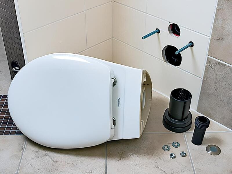 Установка подвесного унитаза